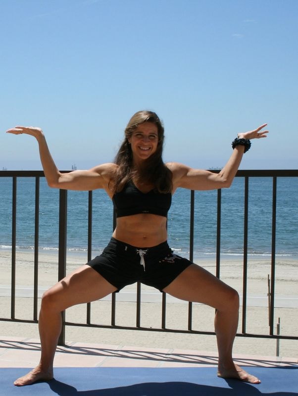 Beach Yoga Pose